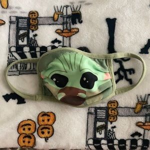 Disney Parks baby Yoda face mask